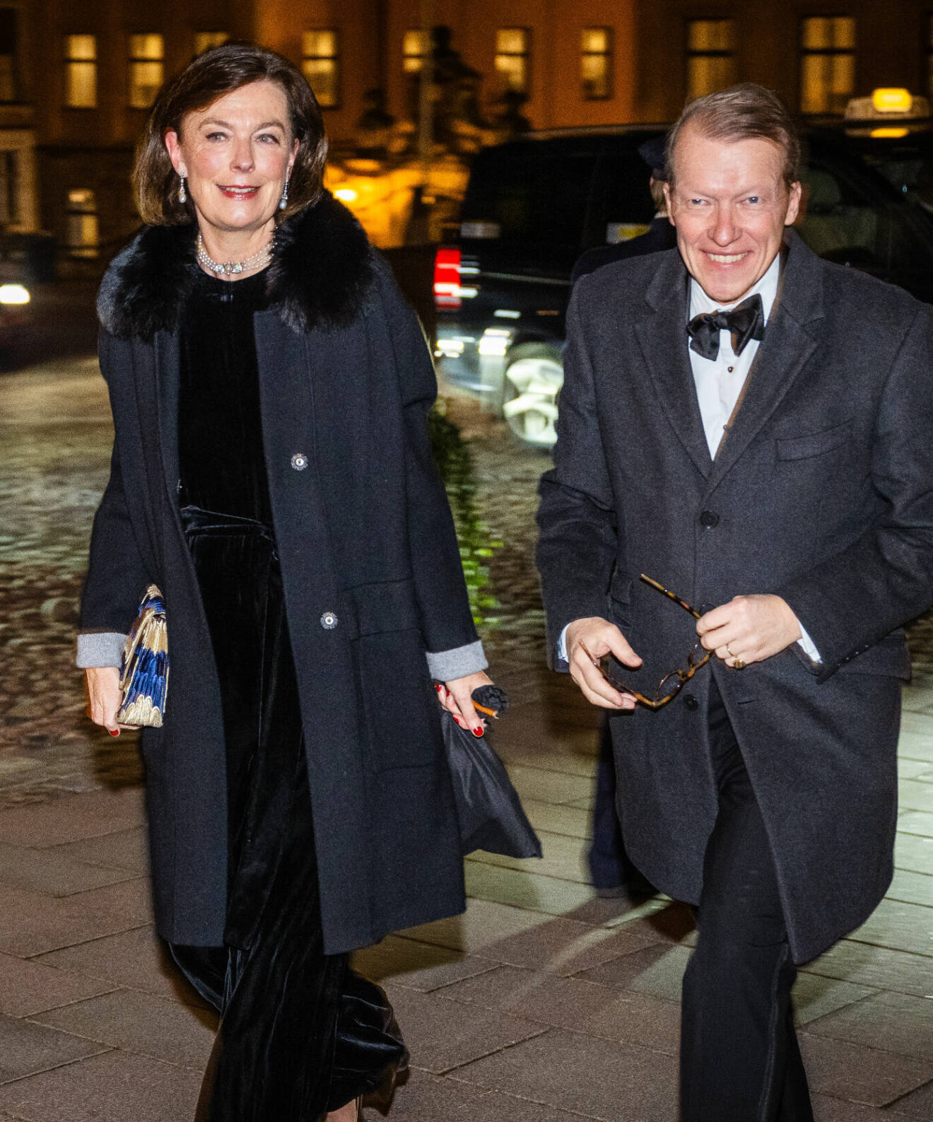 Statsfrun Anna Hamilton med sin man Peter på prins Daniels 50-årsfest på slottet
