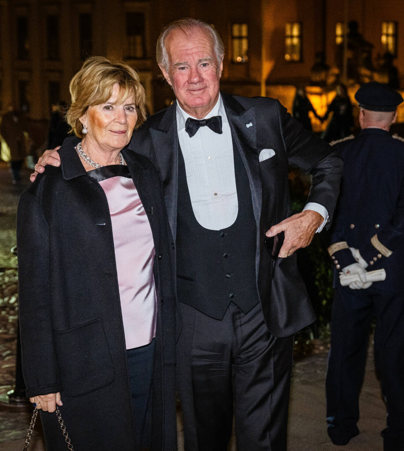 Stefan Persson med sin fru Denise på prins Daniels 50-årsfest på slottet