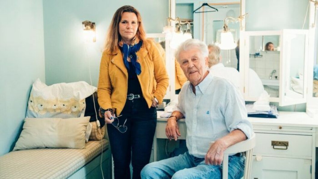 Katarina Hahr möter Sven Bertil Taube. Bild: Alexander Donka Katarina Hahr möter Sven Bertil Taube
