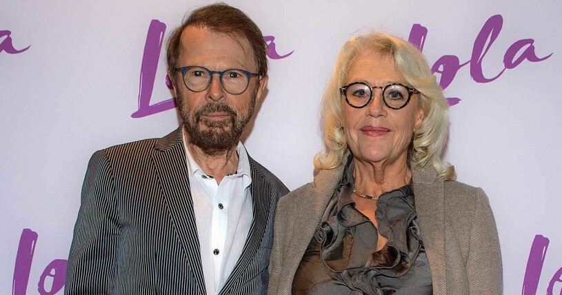 Björn Ulvaeus och hustrun Lena på röda mattan. Hon för en daglig kamp mot sin obotliga leukemi.