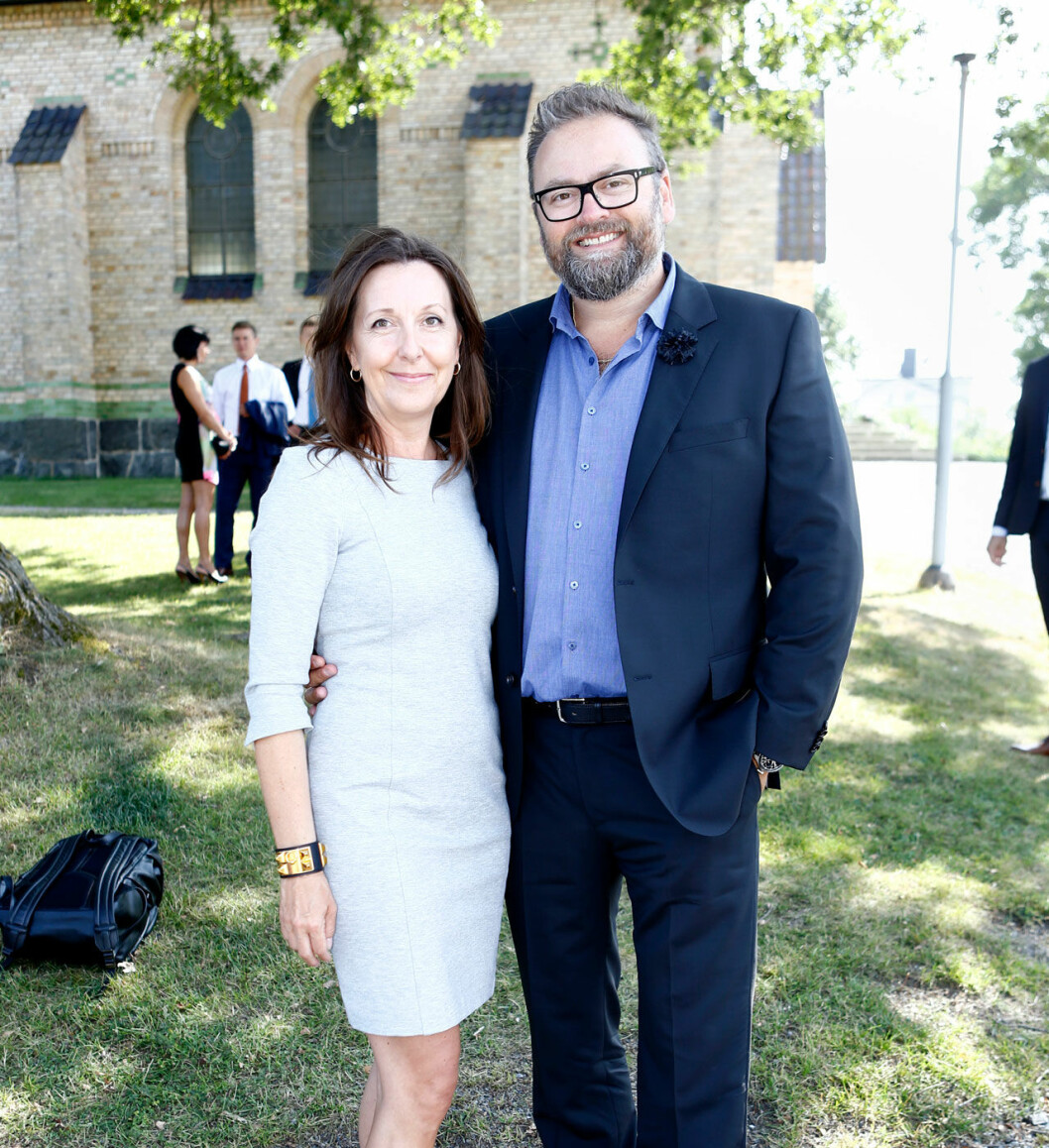 Adam Alsing med sin fru Anette. Adam Alsing med sin fru Anette.