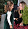 Prinsessan Adrienne och prinsessan Madeleine med en julgran på slottet