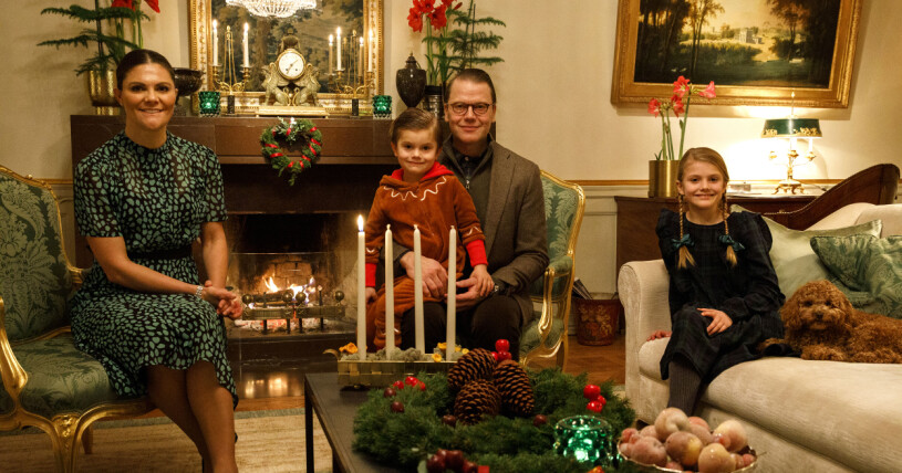 I dag lever kronprinsessparet ett helt annat liv. Ett lyckligt familjeliv hemma på Haga slott. Foto: Sara Friberg/Kungl.Hovstaterna Victoria och Daniels julhälsning