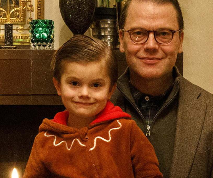 Prins Daniel och prins Oscar laddar för julen på Drottningholm. Prins Daniel Prins Oscar Haga slott