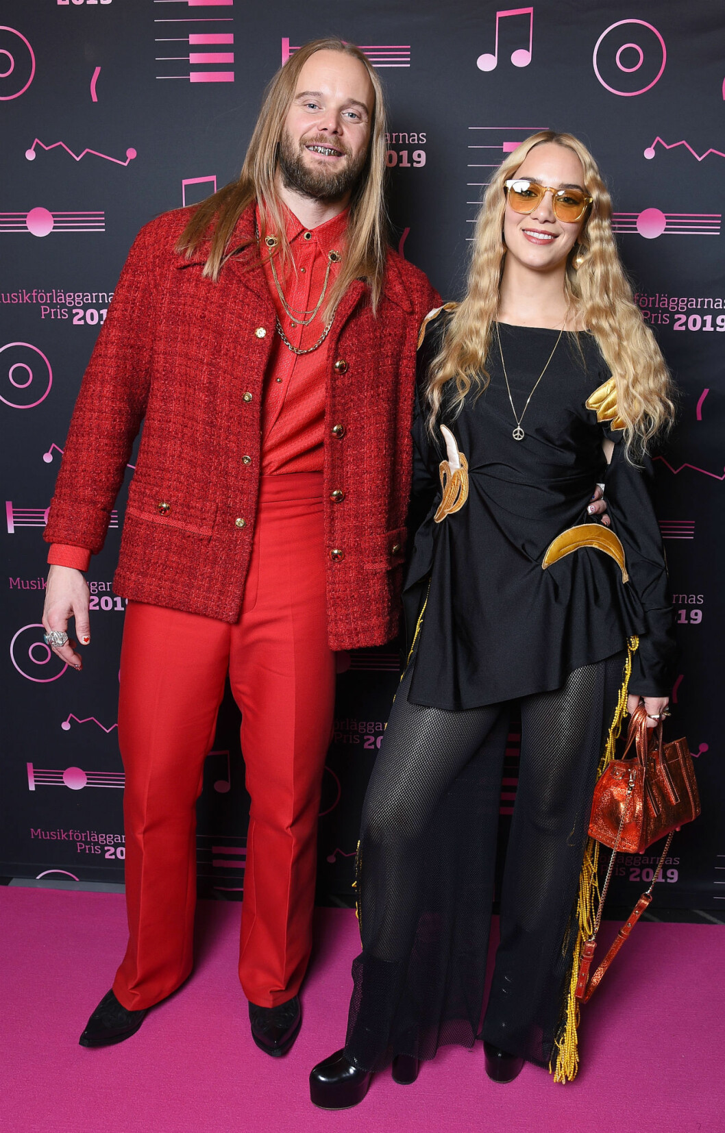 Agnes Carlsson med sambon Vincent Pontare.