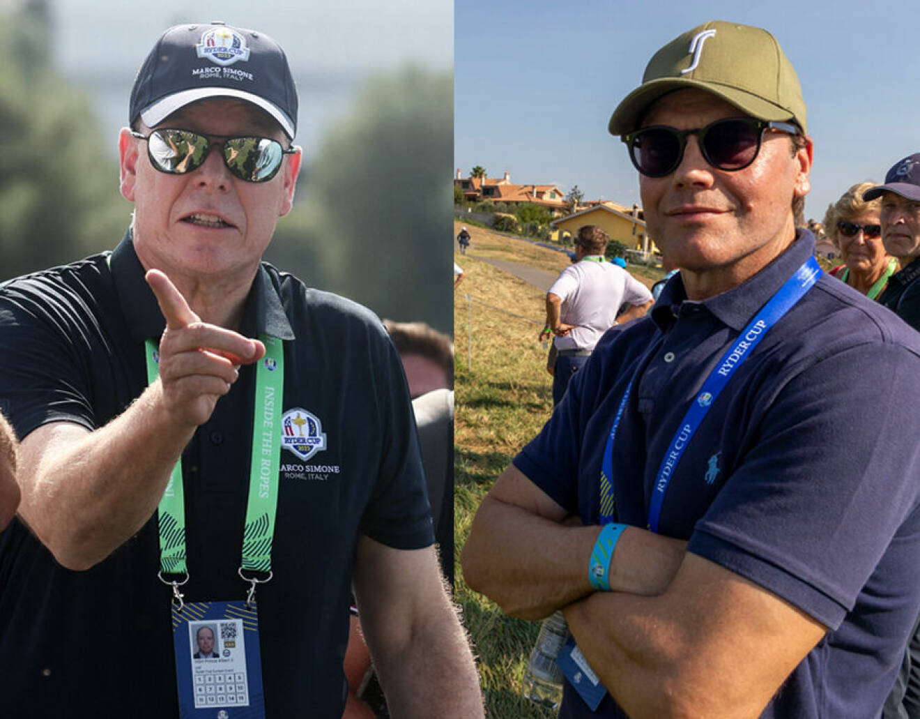 Ryder Cup 2023: Furst Albert och prins Daniel på Marco Simone Golf &amp; Country Club i Guidonia Montecelio utanför Rom