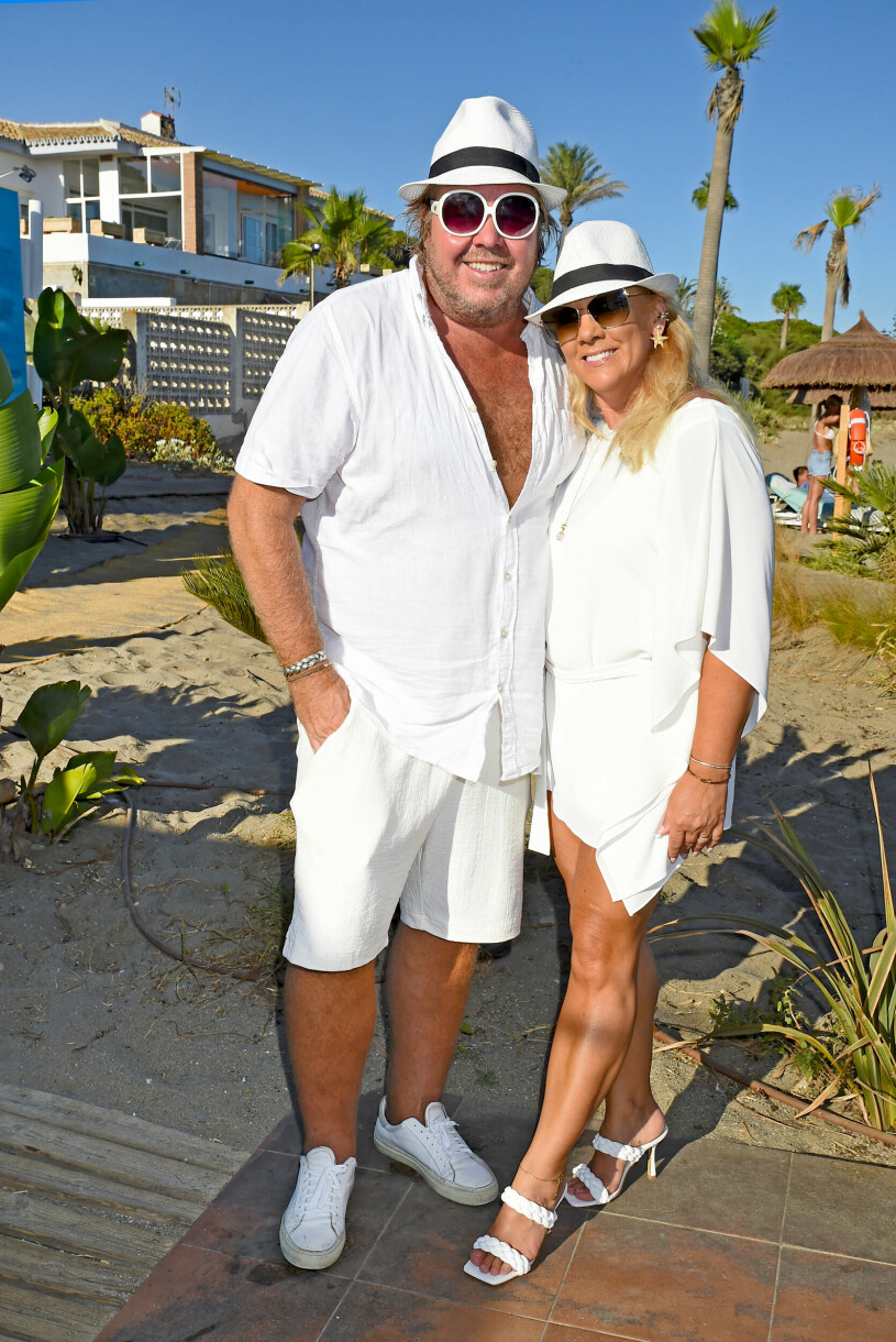 Nära vännen Tomas Brolin och hustrun Marielle Larsson var givetvis på plats.