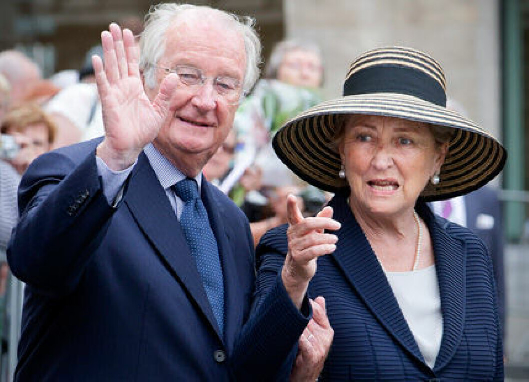Det forna kungaparet Albert och Paola