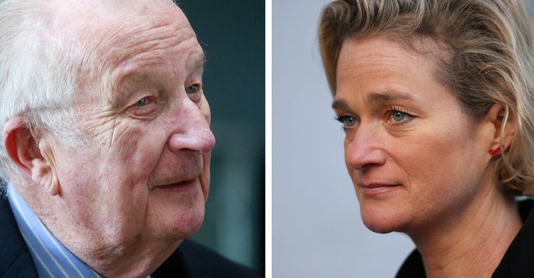 Albert och Delphine, far och dotter. Äntligen.