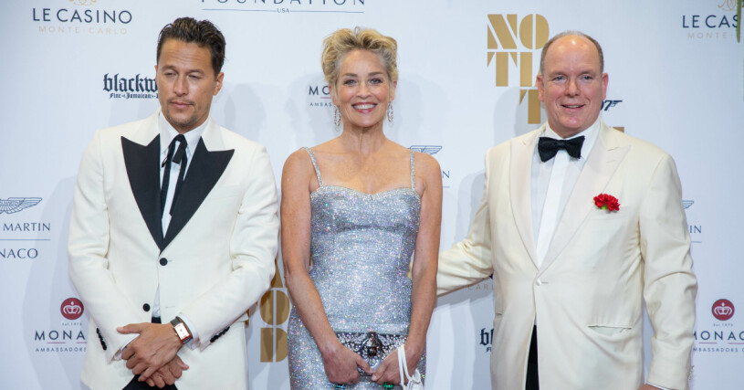 Albert och Sharon på premiären av "No time to die".