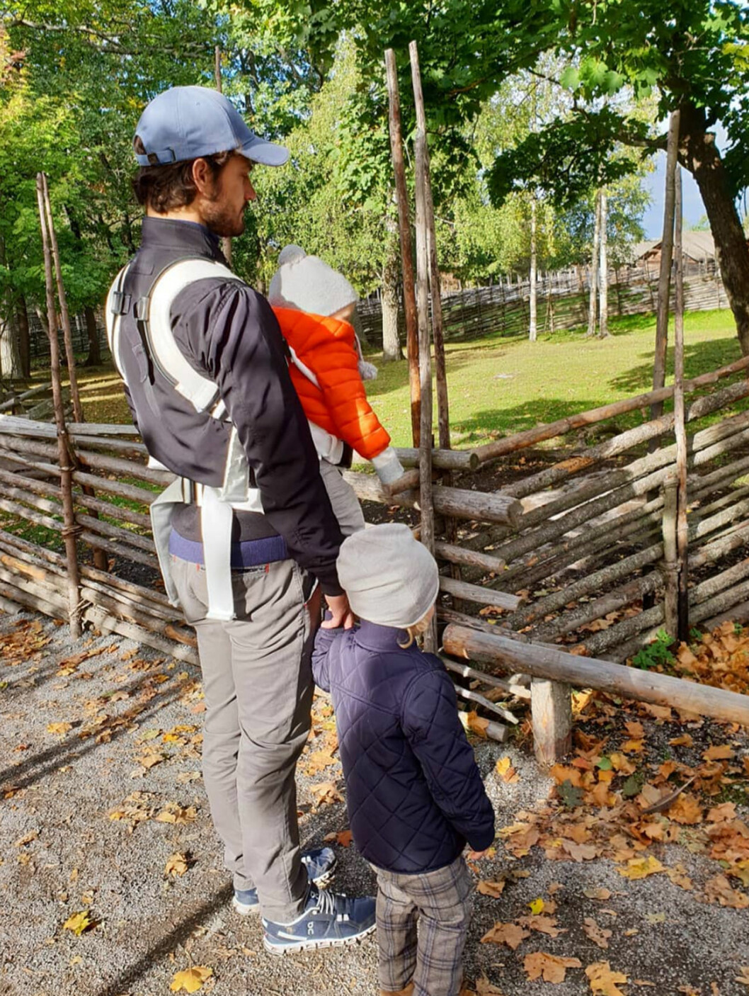 Prins Alexander och prins Gabriel med prins Carl Philip