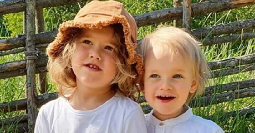 Prinsarna Alexander, 4, och Gabriel, 3. Prins Alexander Prins Gabriel