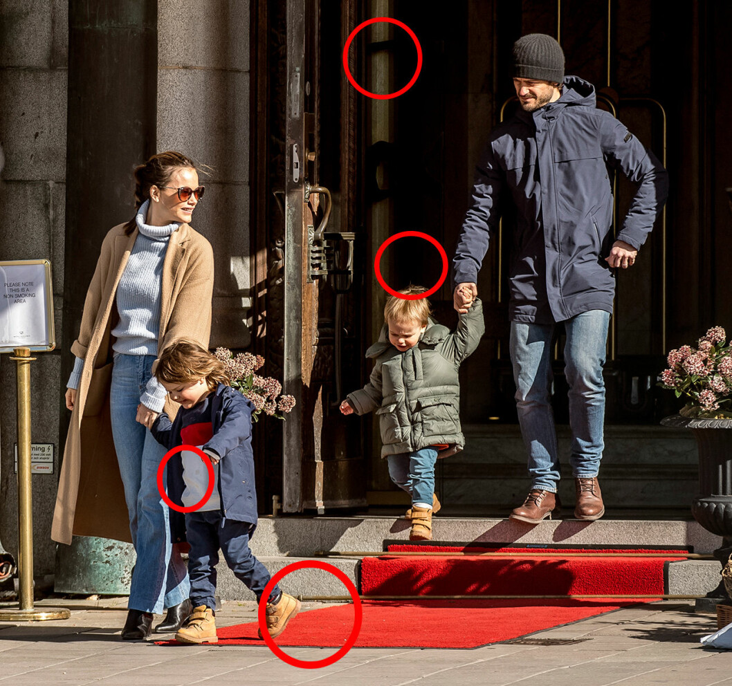 Prins Carl Philip och prinsessan Sofia lämnade Villa Solbacken för en dag på stan tillsammans med sönerna. sofia carl philip vg