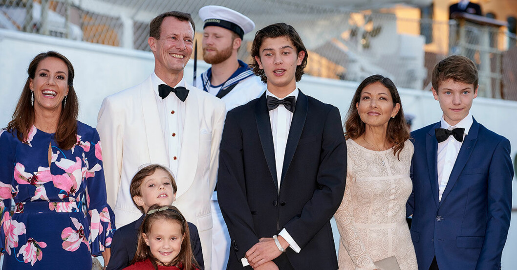 Alexandra och Joachim med barn