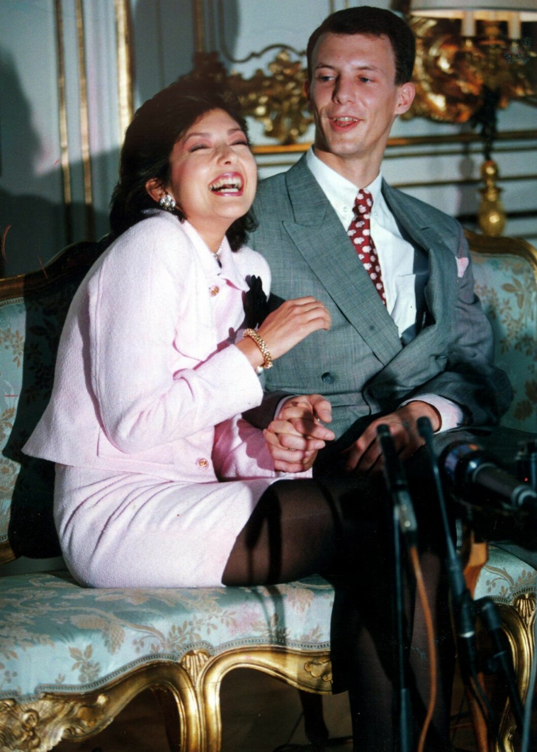 Alexandra och Joachim vid sin förlovning, 1995 Alexandra och Joachim