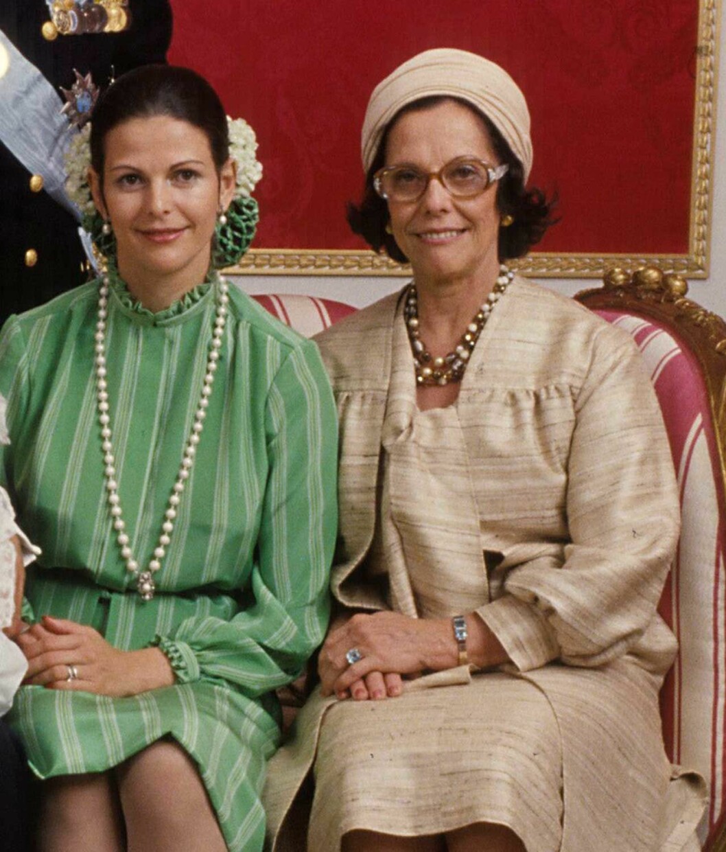 Drottning Silvia med mamma Alice Sommerlath 1977.