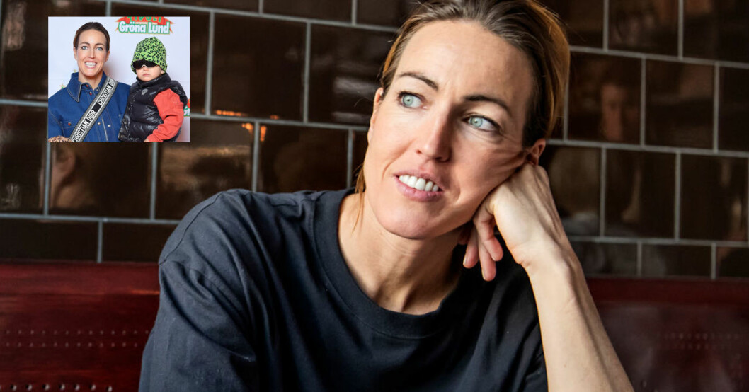 Tack och lov har allt gått bra för Therese Alshammar och sonen Ted. Therese Alshammar och sonen Ted