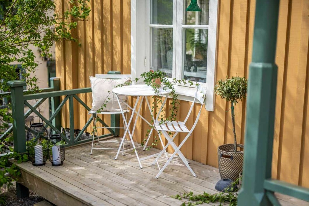 Fin liten uteplats. Fin liten uteplats.