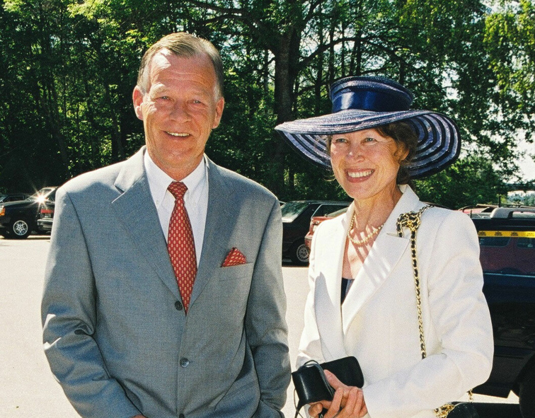 Med hustrun Rita. Anders Wiklöf med sin fru Rita.