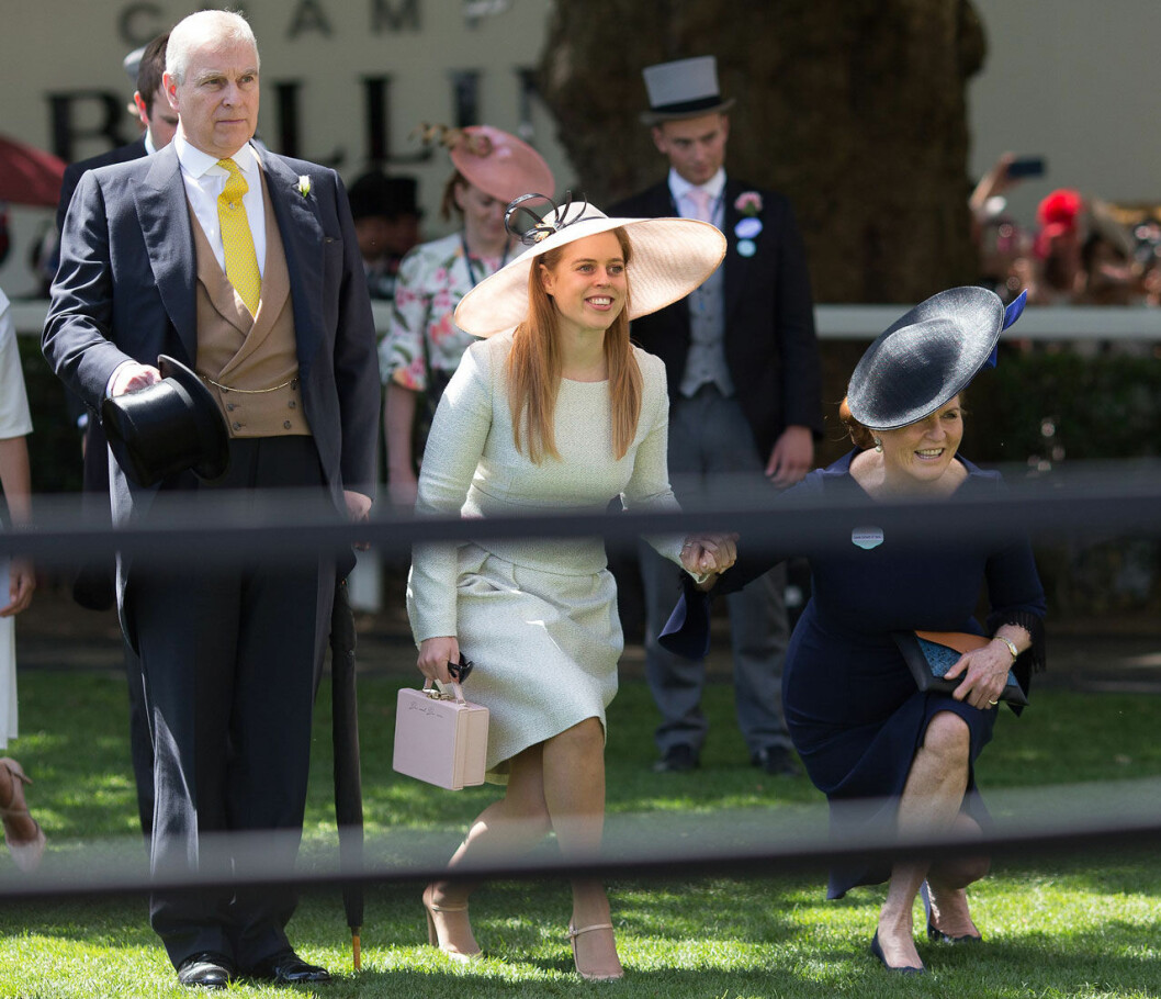 prins Andrew, prinsessan Beatrice och Fergie