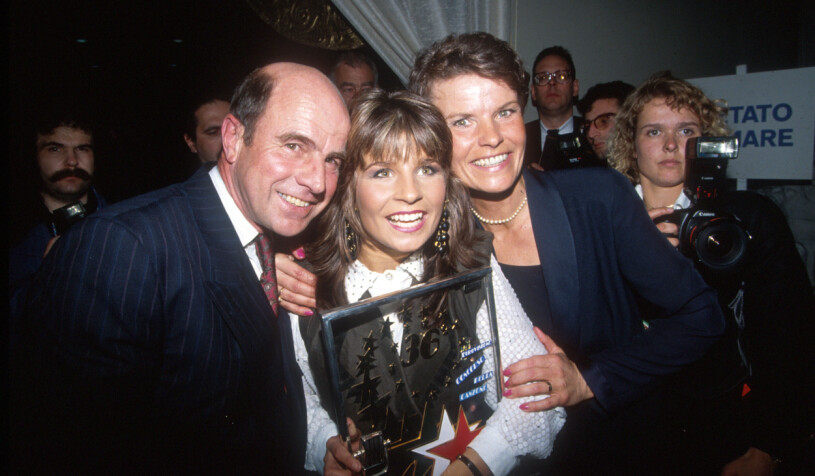 Carola med föräldrarna Jan och Anita på Eurovision Song Contest 1991!