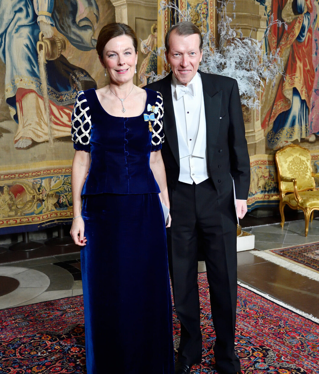 Anna Hamilton med sin man Peter som är affärsman. Statsfrun Anna Hamilton