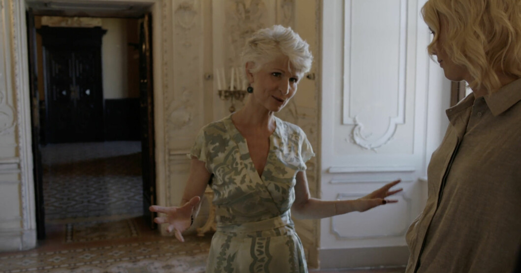 Anna Maria visar upp hemmet i programmet Tillsammans med Strömstedts. Foto: TV4 Anna Maria Corazza Bildt