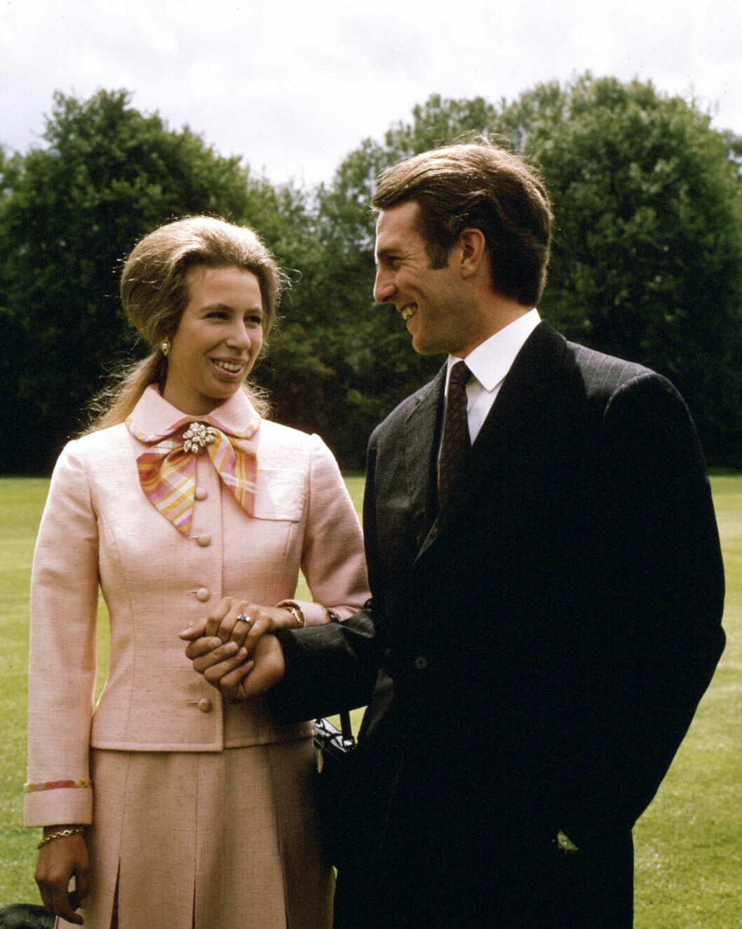 Förlovning med Mark Phillips, 1973. Anne
