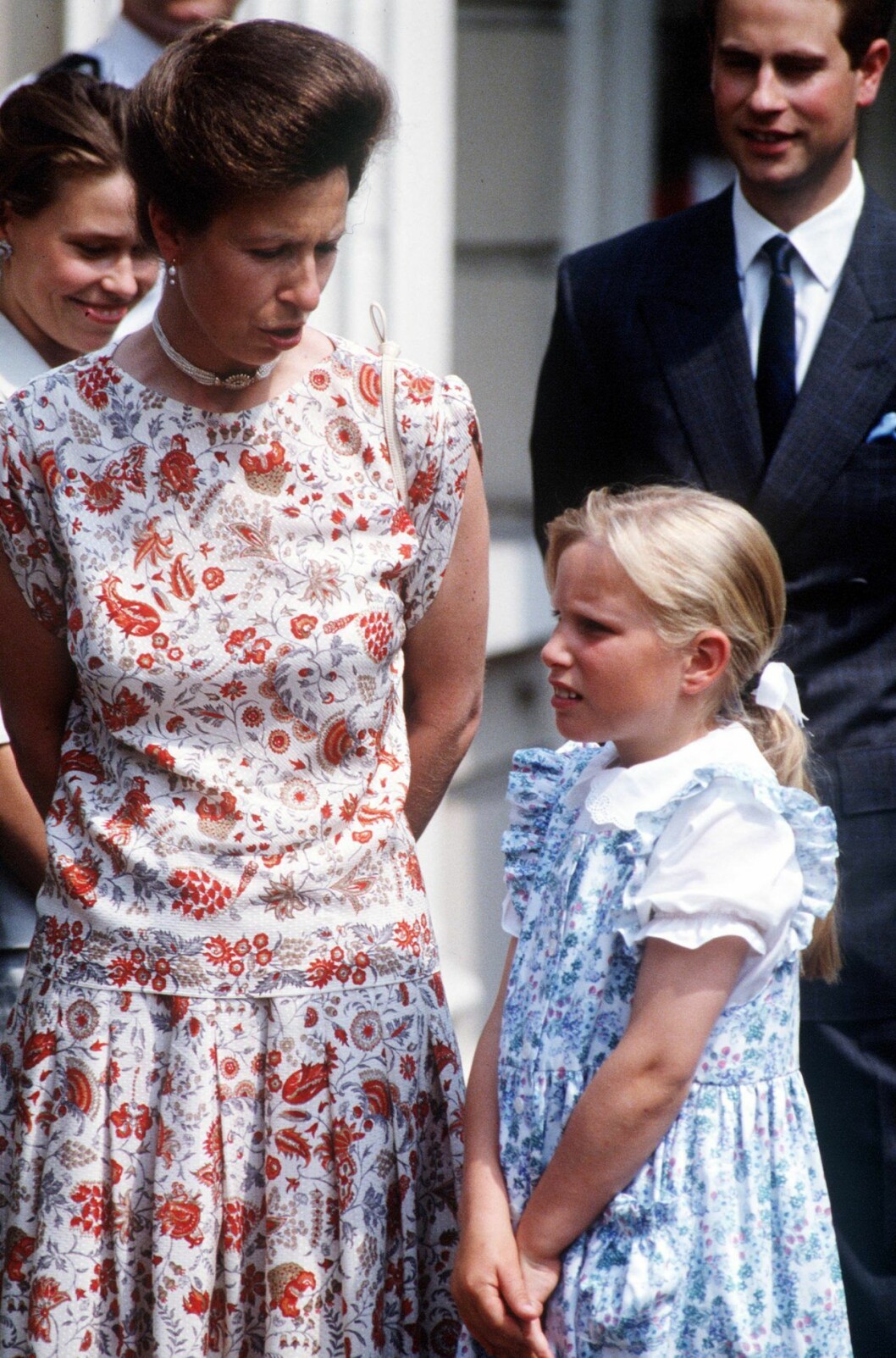 Med Zara, Clarence house, 1990. Anne