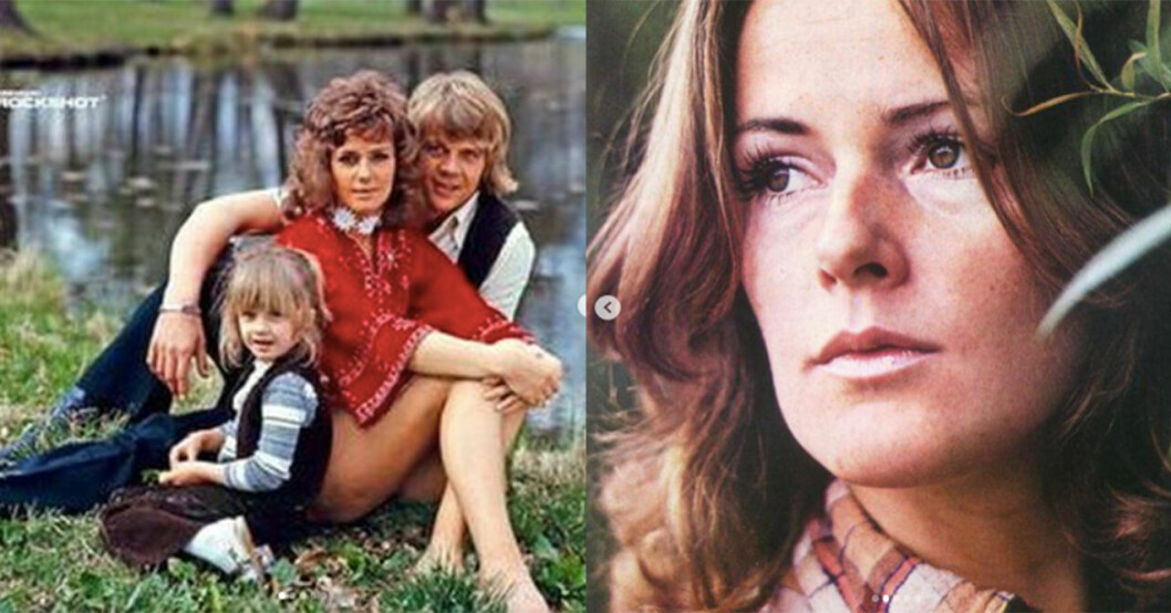Bilderna på Malin Berghagens Instagram som fick följarna att undra... Lasse Berghagen, Anni-Frid Lyngstad och Malin Bergahgen