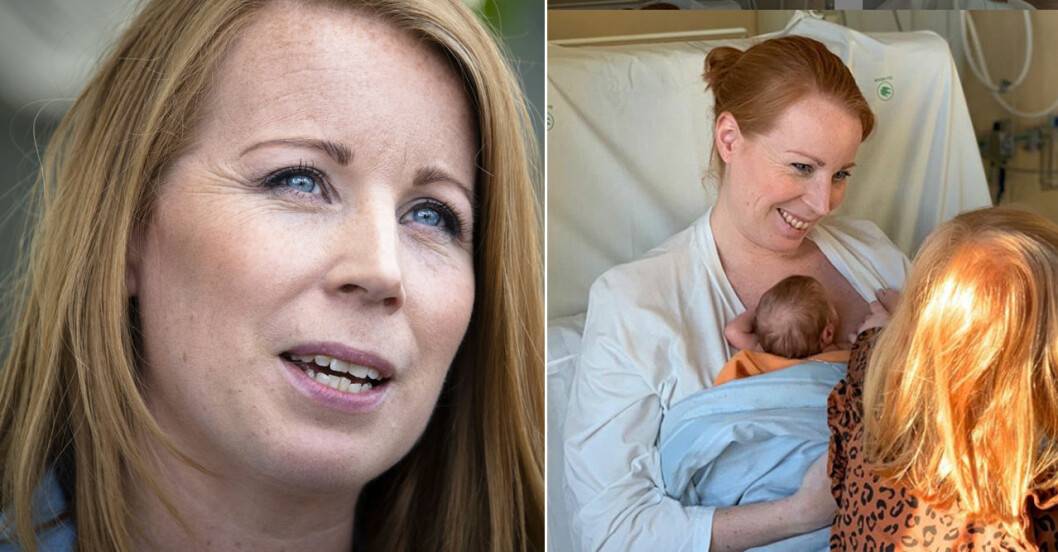 Annie Lööfs dotter Saga föddes redan i vecka 28. annie lööf barn sjukhus