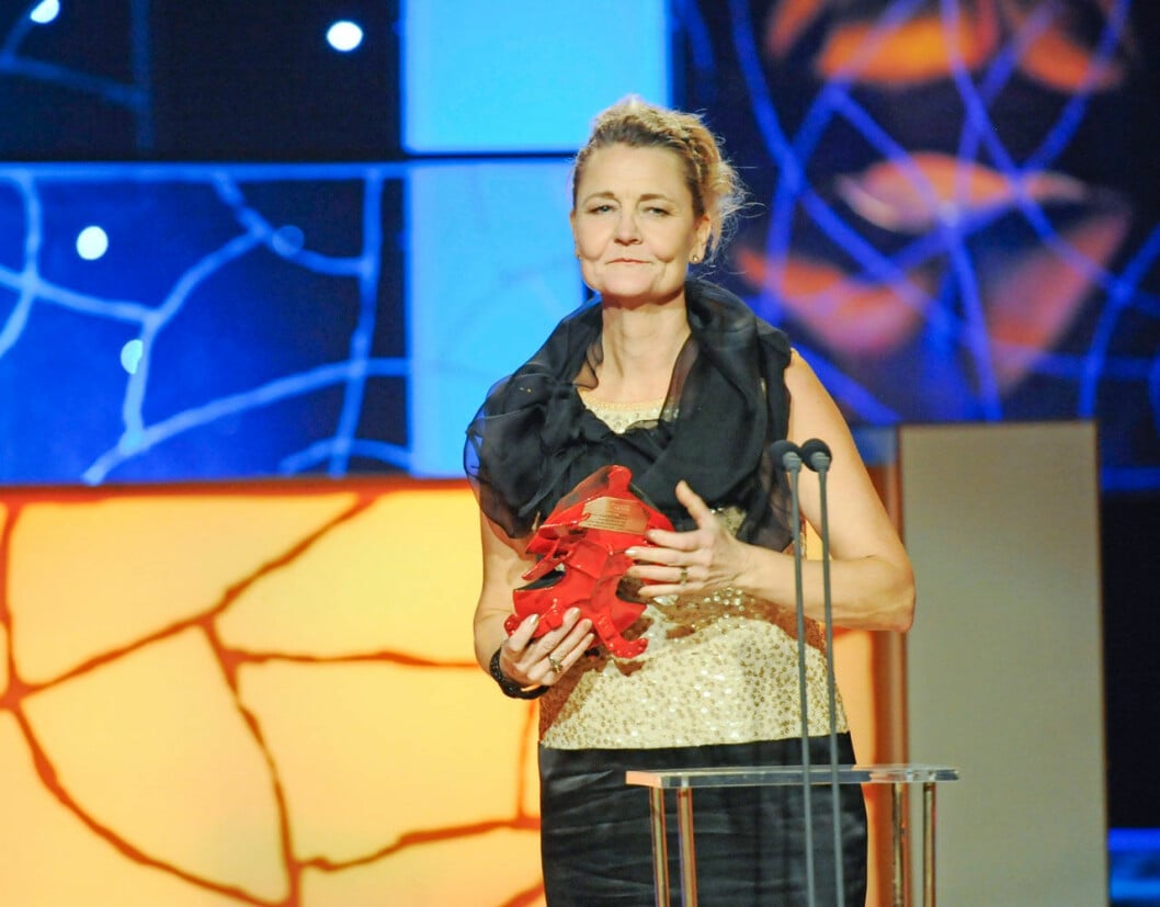 Ann Petréns andra Guldbaggen fick hon för bästa kvinnliga huvudroll 2011 i Happy end. Ann Petrén guldbagge