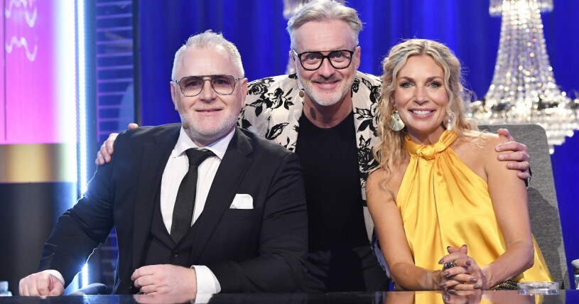 ... och såhär såg det ut i år! Let's Dance-juryn 2022, Tony Irving, Dermont Clemenger och Ann Wilson