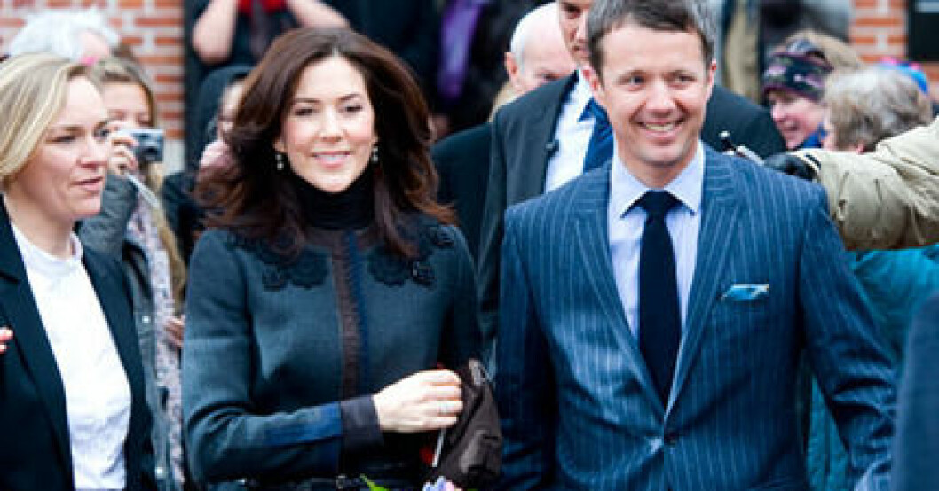 Kronprins Frederik med sin Mary. Kronprins Frederik med sin Mary.