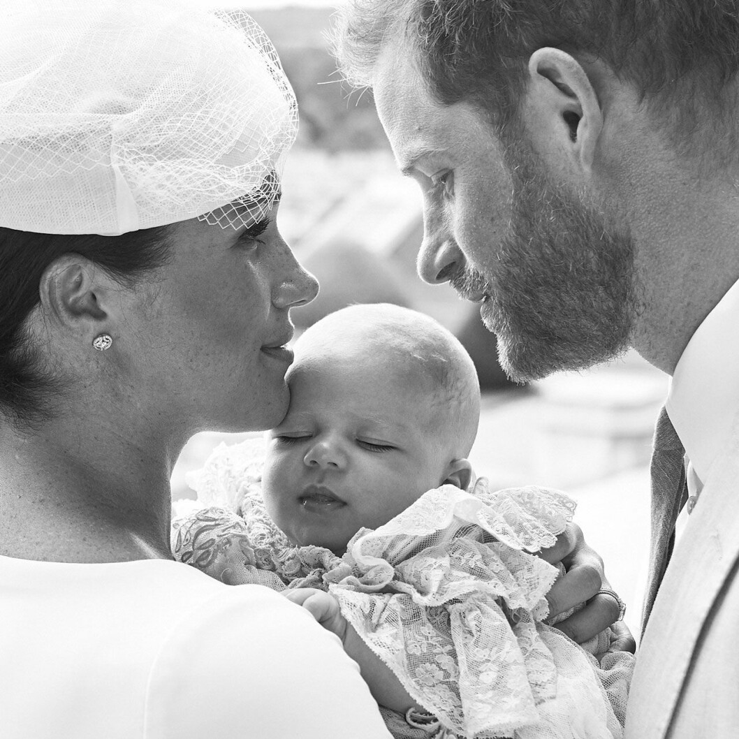 Prins Harry och Meghan med Archie Harrison Mountbatten-Windsor.