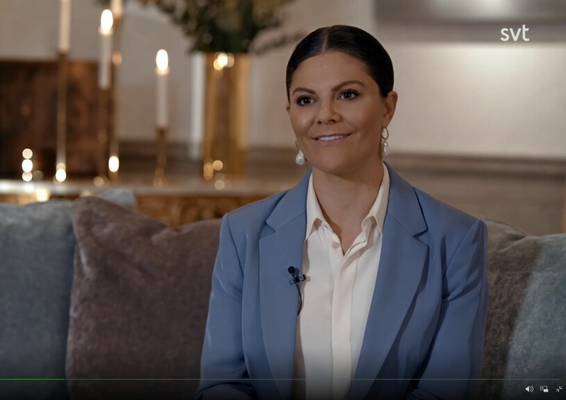 Kronprinsessan Victoria berättar om sitt 2020 för SVT:s Sara Bull. Året med kungafamiljen 2020 SVT Kronprinsessan Victoria hemma Haga slott