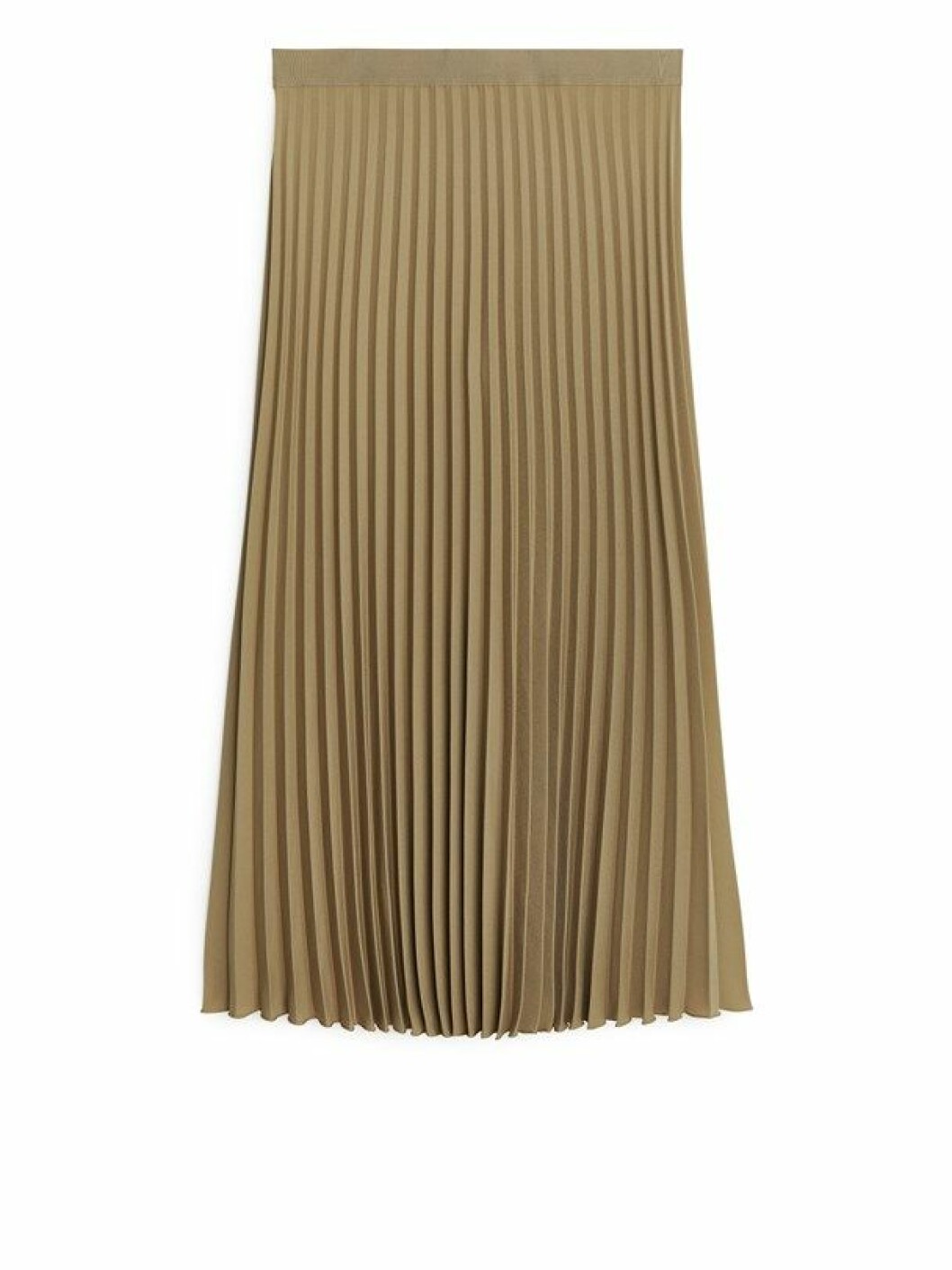 Plisserad beige kjol