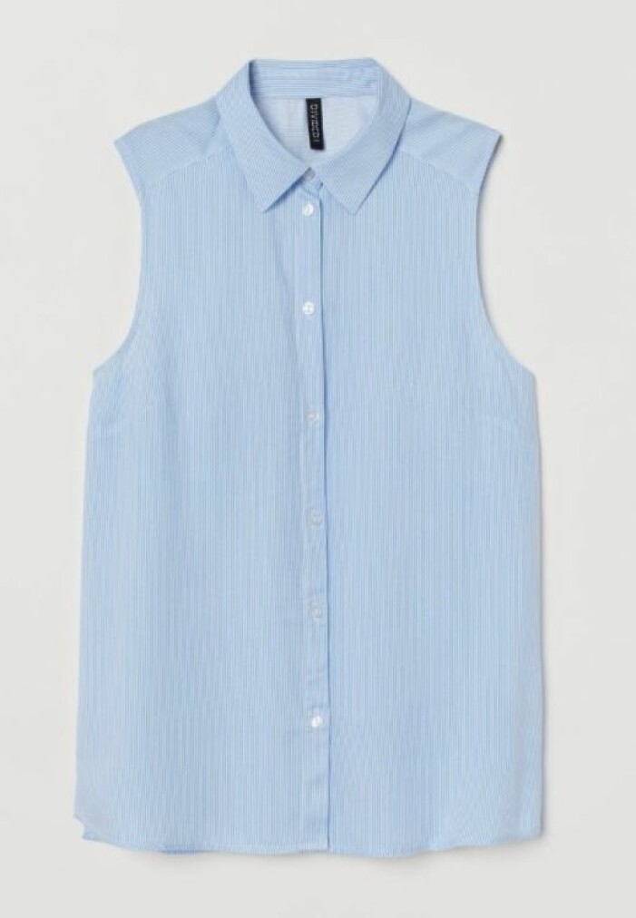 Ärmlös blus från H&M