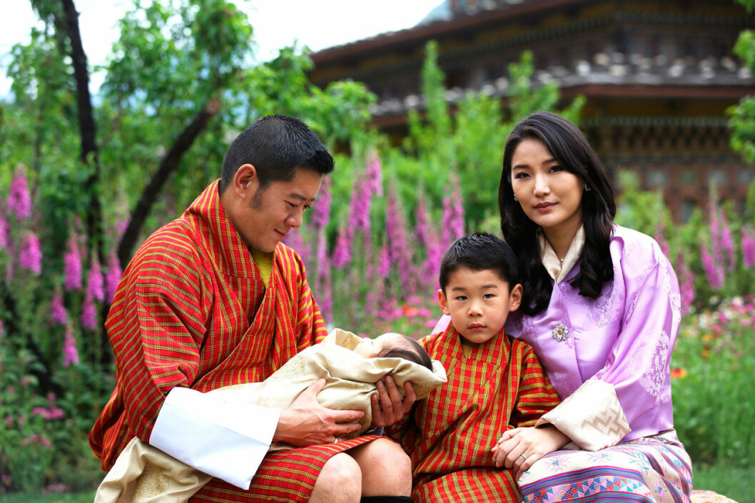 Nya babyn i kungafamiljen i Bhutan.