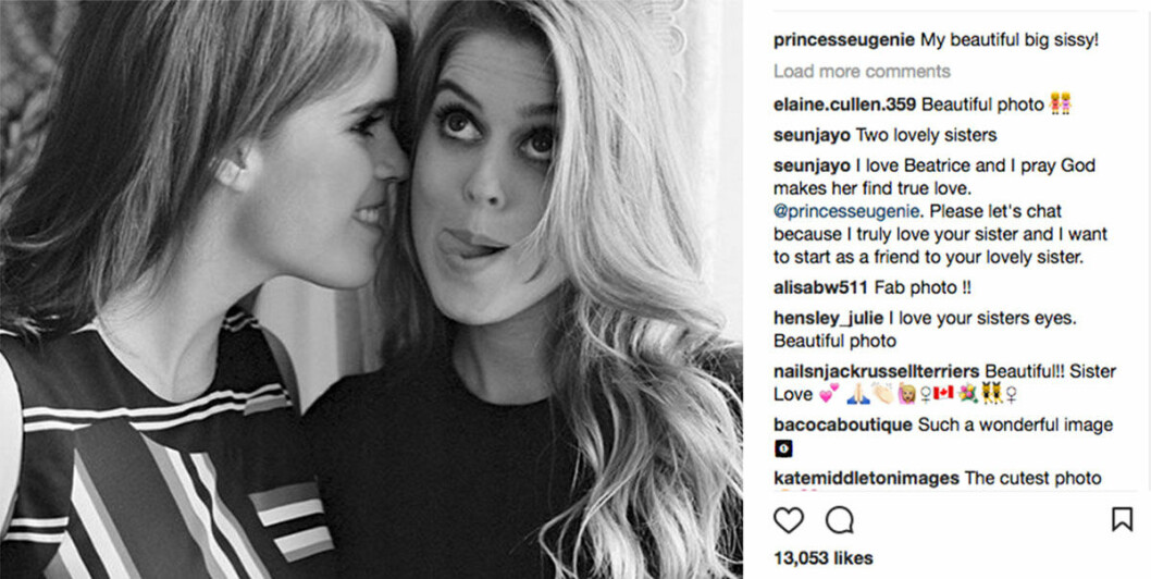 Prinsessan Eugenies Instagrambild.