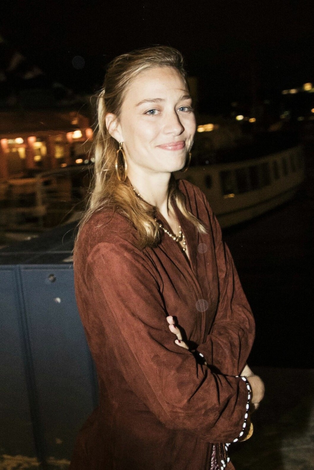Beatrice Borromeo på Ångbåtsbryggan under torsdagen.