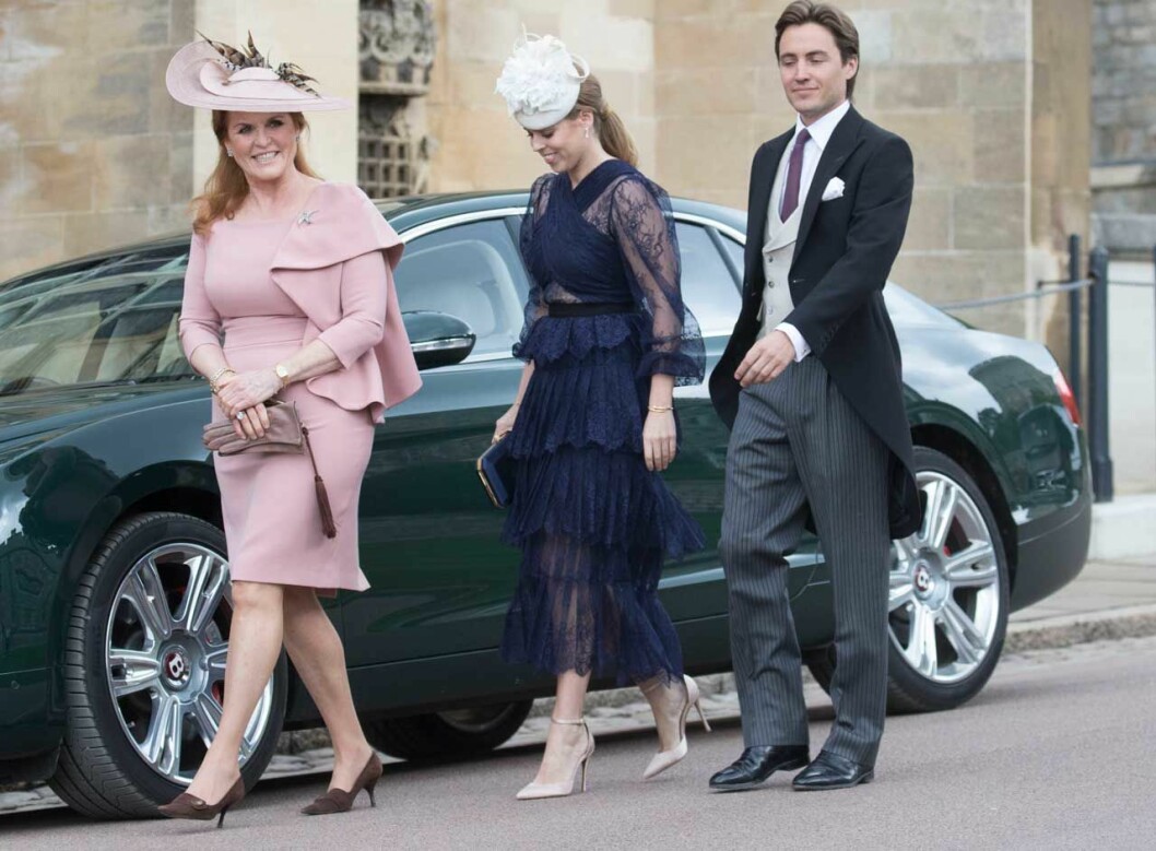 Prinsessan Beatrice, Fergie och Edoardo Mapelli Mozzi