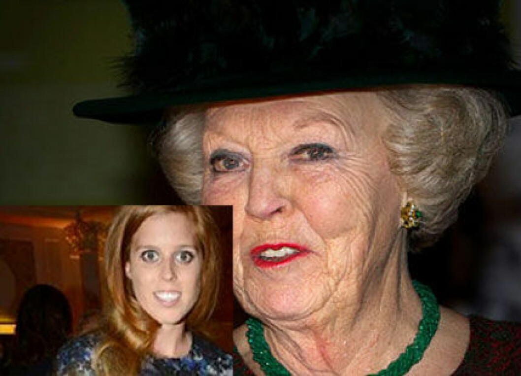 Drottning Beatrix och prinsessan Beatrice