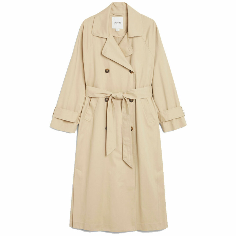beige trenchcoat monki