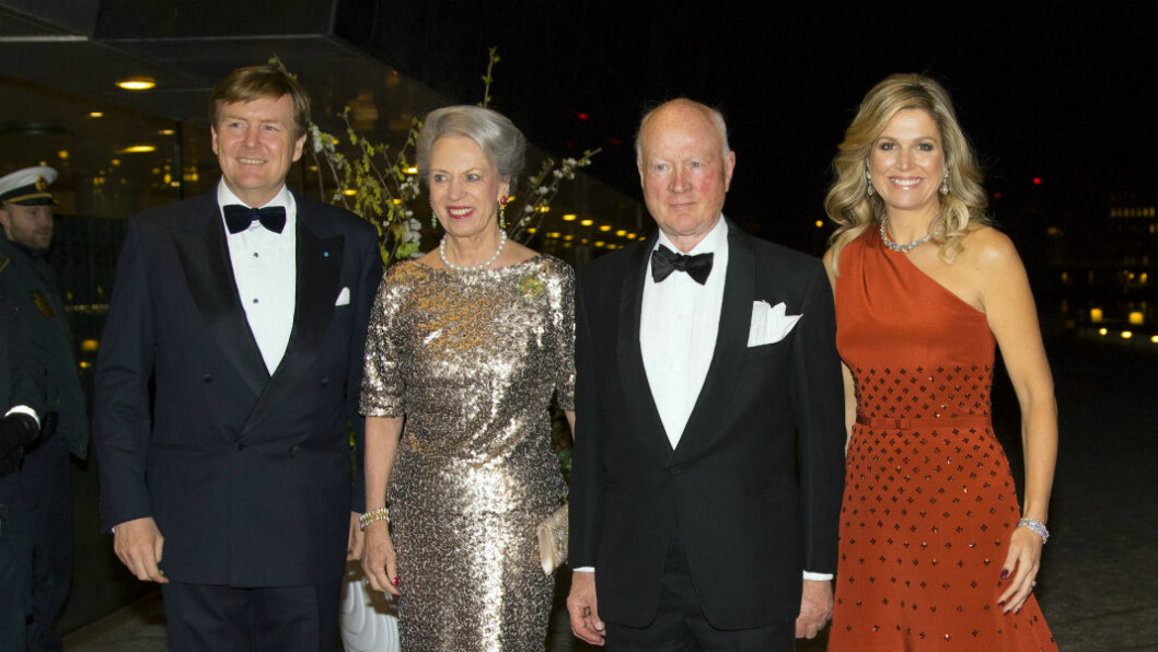 Prinsessan Benedikte och prins Richard var med under kung Willem-Alexander och drottning Máximas statsbesök i Danmark.