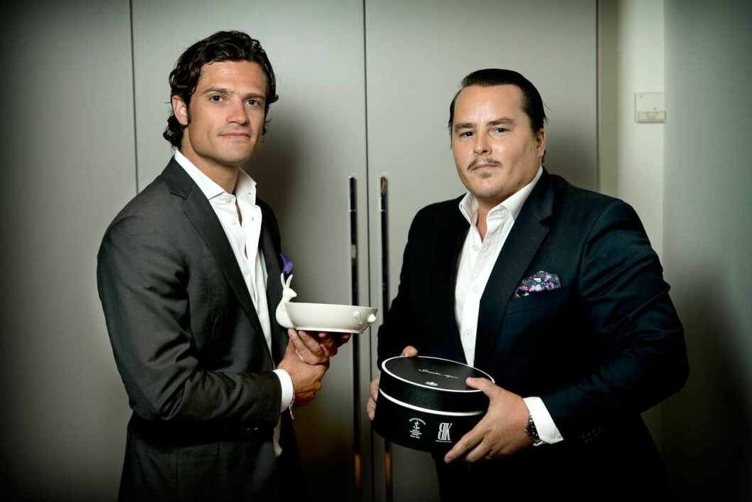 Prins Carl Philip och Oscar Kylberg. Prins Carl Philip och Oscar Kylberg.