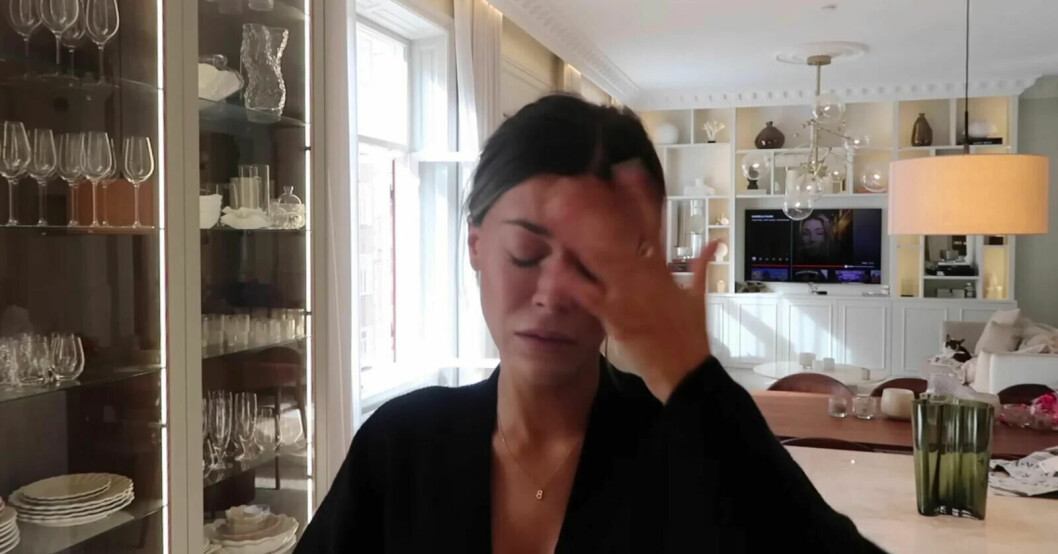 Bianca Ingrosso gråter i en video på Youtube