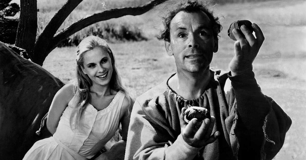 nils Poppe och Bibi Andersson