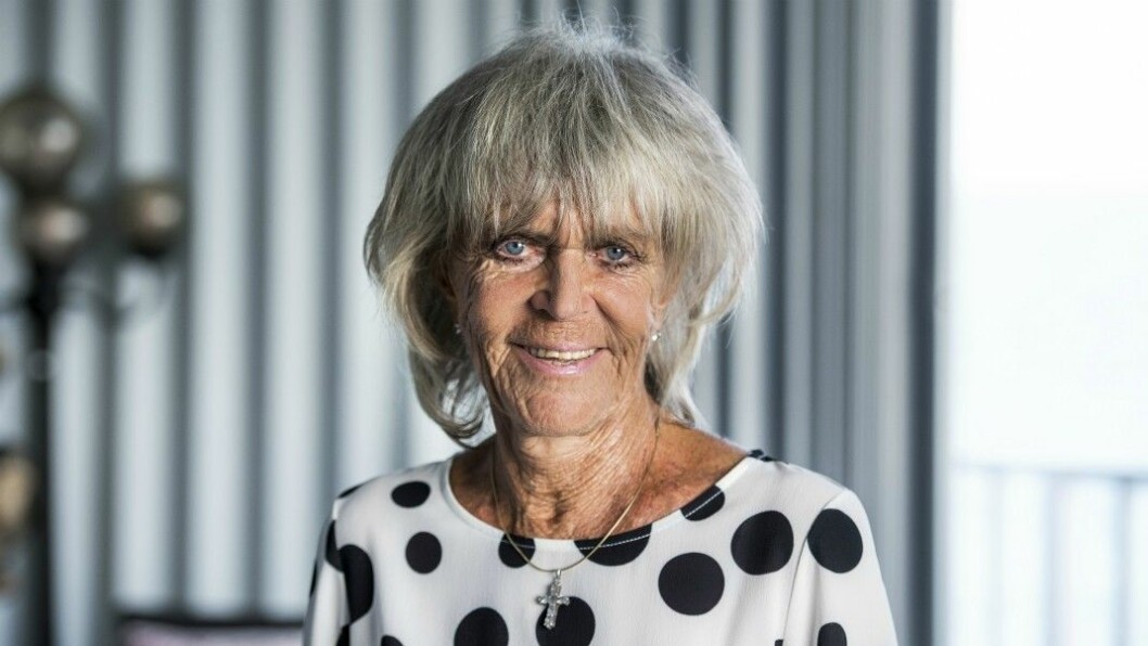 Birgitta på besök hos väninnan Mona Tumba i Florida.