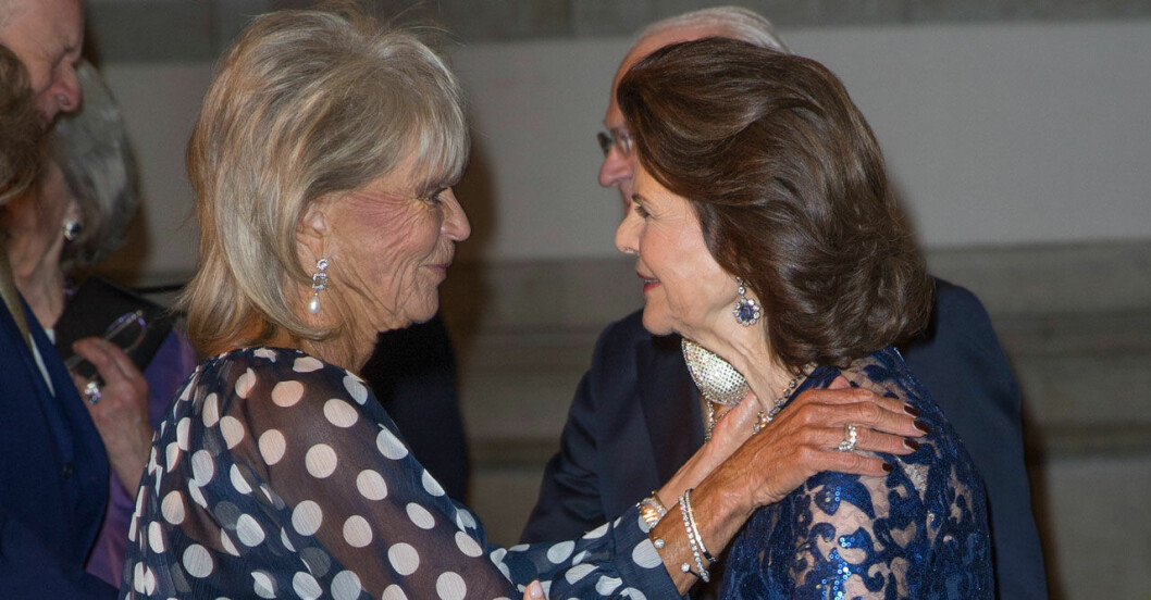 Prinsessan Birgitta med sin kära svägerska drottning Silvia. Prinsessan Birgitta med sin svägerska drottning Silvia 2016.